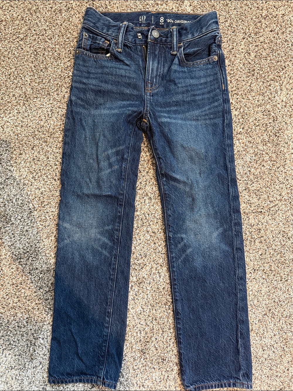 GAP Kids Dark Blue Straight-Leg Jeans